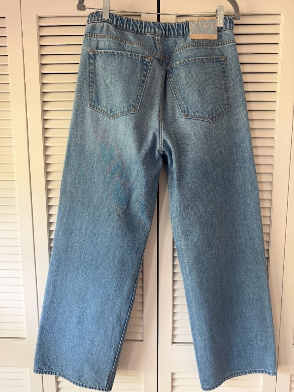MOTHER DENIM SNACKS The Drawn Fun Dip Nerdy Jeans Drawstring Baggy Wideleg 27 - Picture 8 of 8